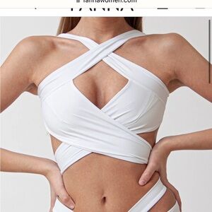 NWT Fanna X Top White Size Large